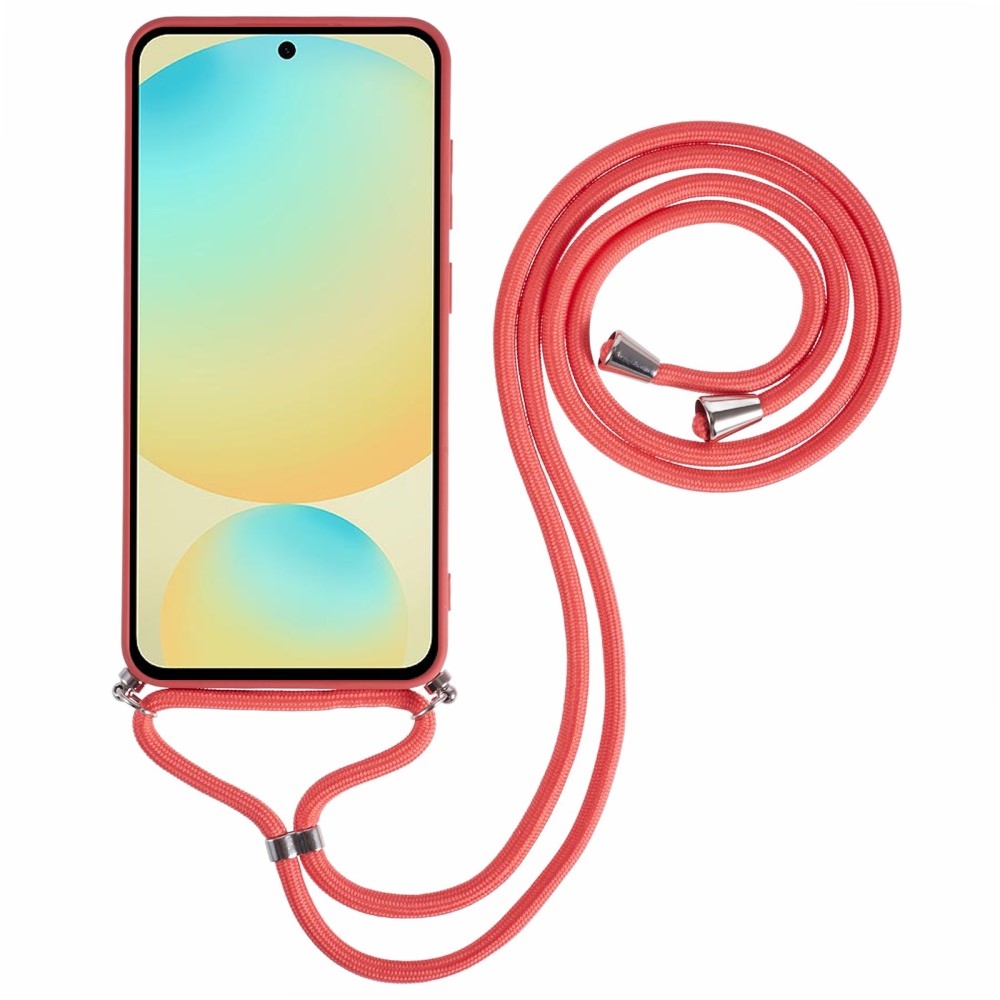 Lining gelový obal se šňůrkou na Samsung Galaxy S25+ - vínový