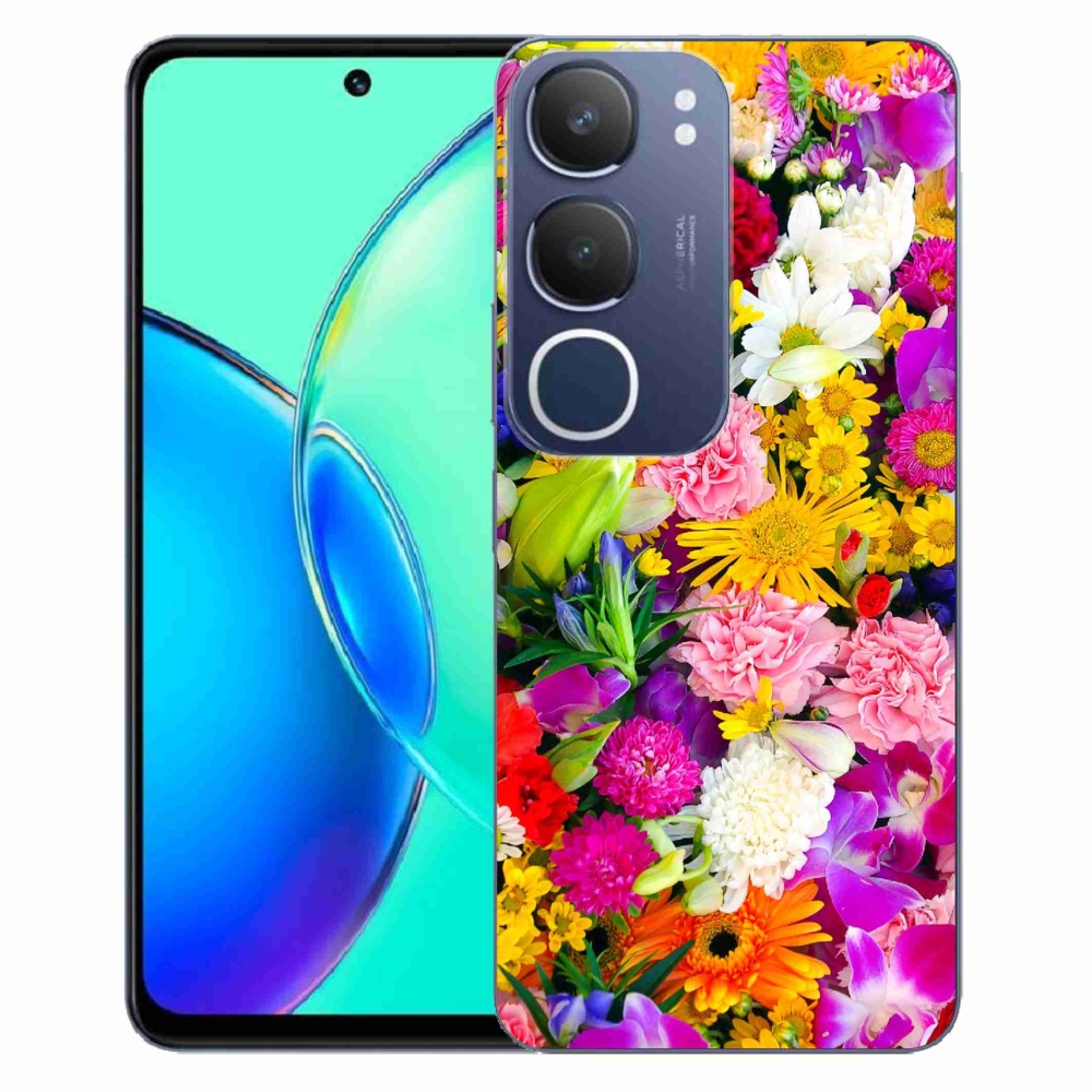 Gelový kryt mmCase na Vivo Y19s - květiny 12