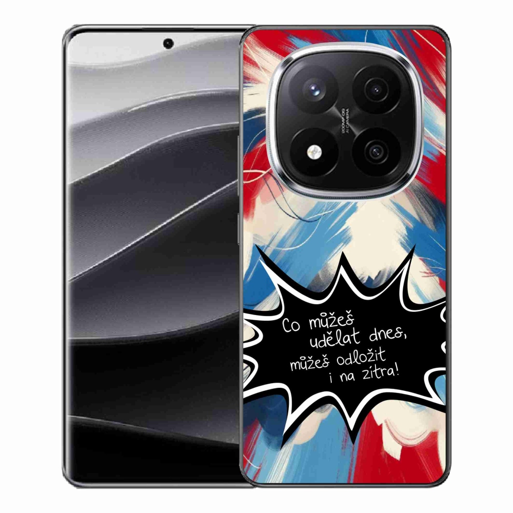 Gelový kryt mmCase na Xiaomi Redmi Note 14 Pro+ 5G - vtipný text 9 černé pozadí