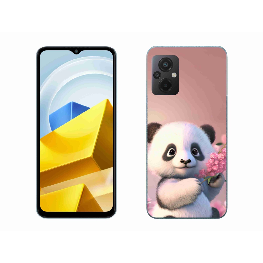 Gelový kryt mmCase na Xiaomi Poco M5 4G - roztomilá panda