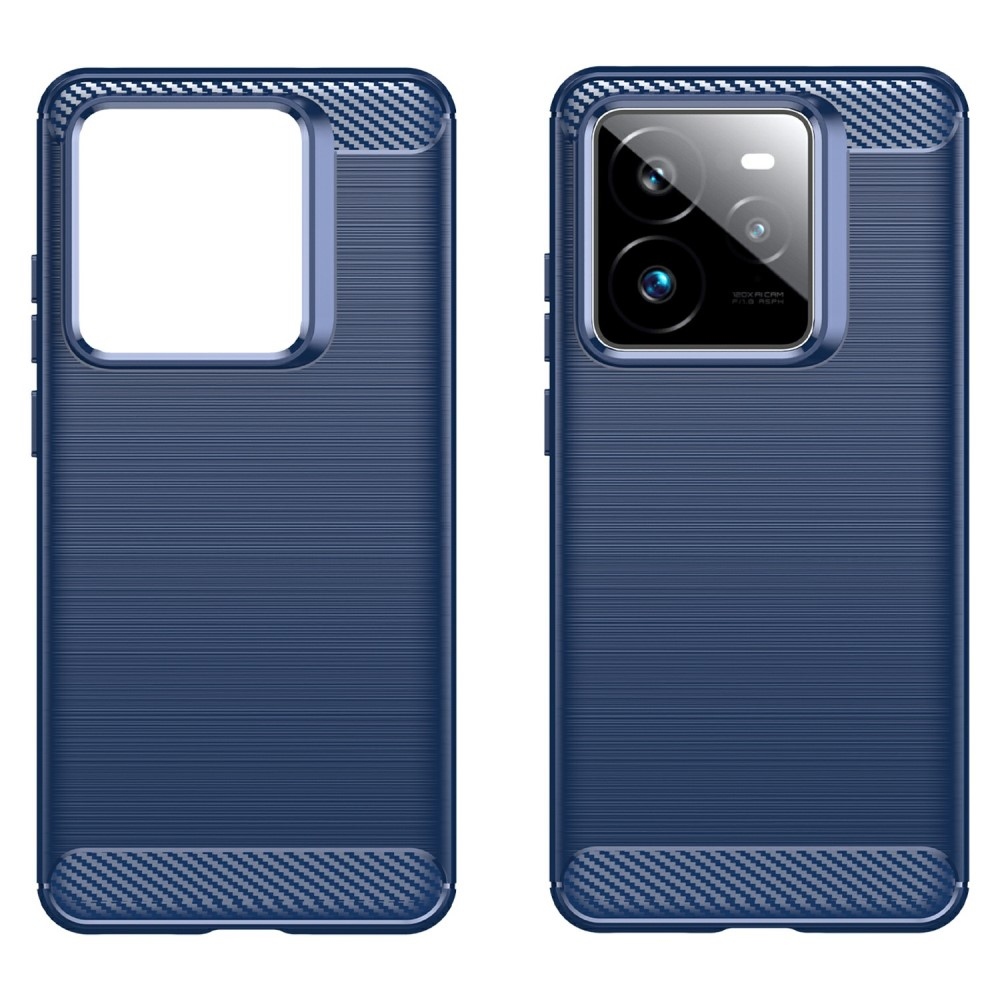 Carbon odolný gelový obal na Realme GT 7 Pro 5G - modrý