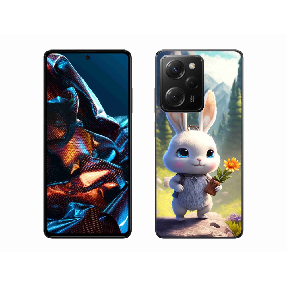 Gelový kryt mmCase na Xiaomi Poco X5 Pro 5G - roztomilý králíček