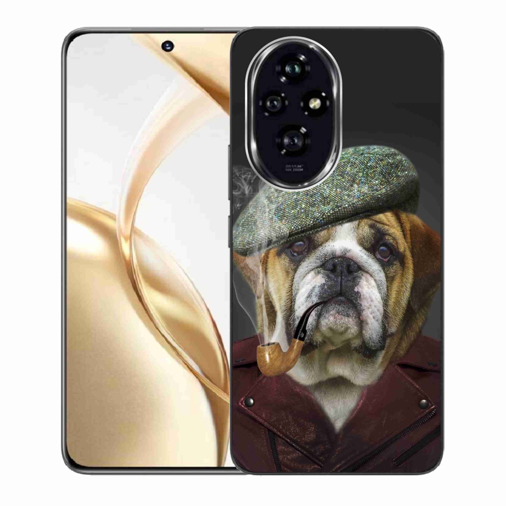 Gelový kryt mmCase na Honor 200 5G - pes s fajfkou
