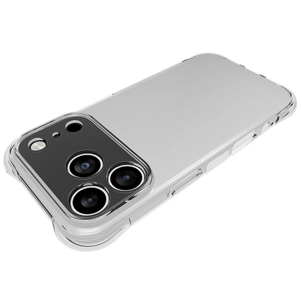 Průhledný gelový obal na iPhone 17 Pro - průhledný