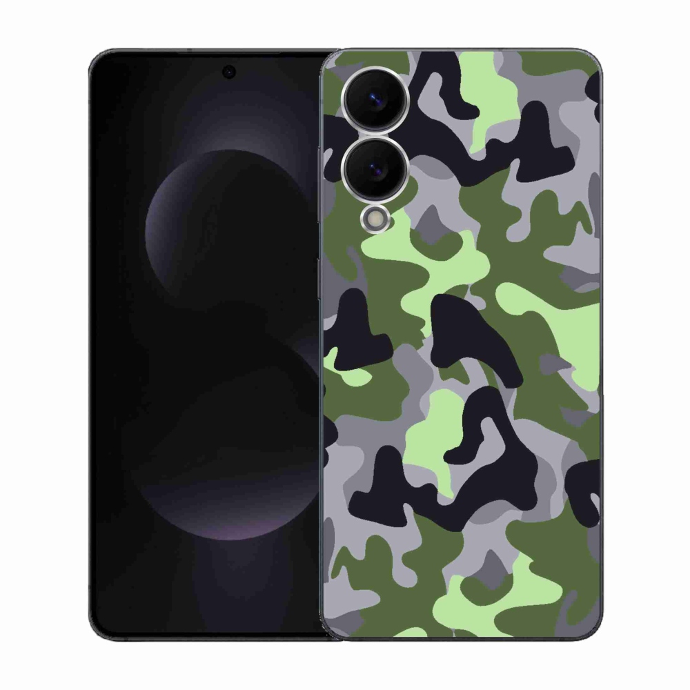 Gelový kryt mmCase na Samsung Galaxy S25 Edge - maskáčový vzor 7
