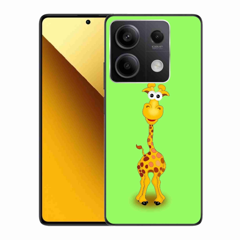 Gelový kryt mmCase na Xiaomi Redmi Note 13 5G - kreslená žirafa