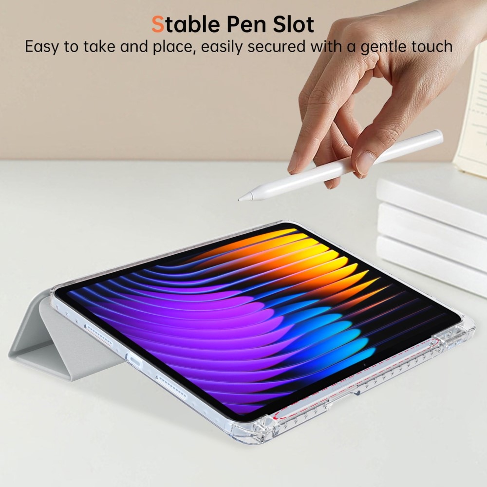 Origami chytré polohovací pouzdro na tablet Xiaomi Pad 7/7 Pro - šedé