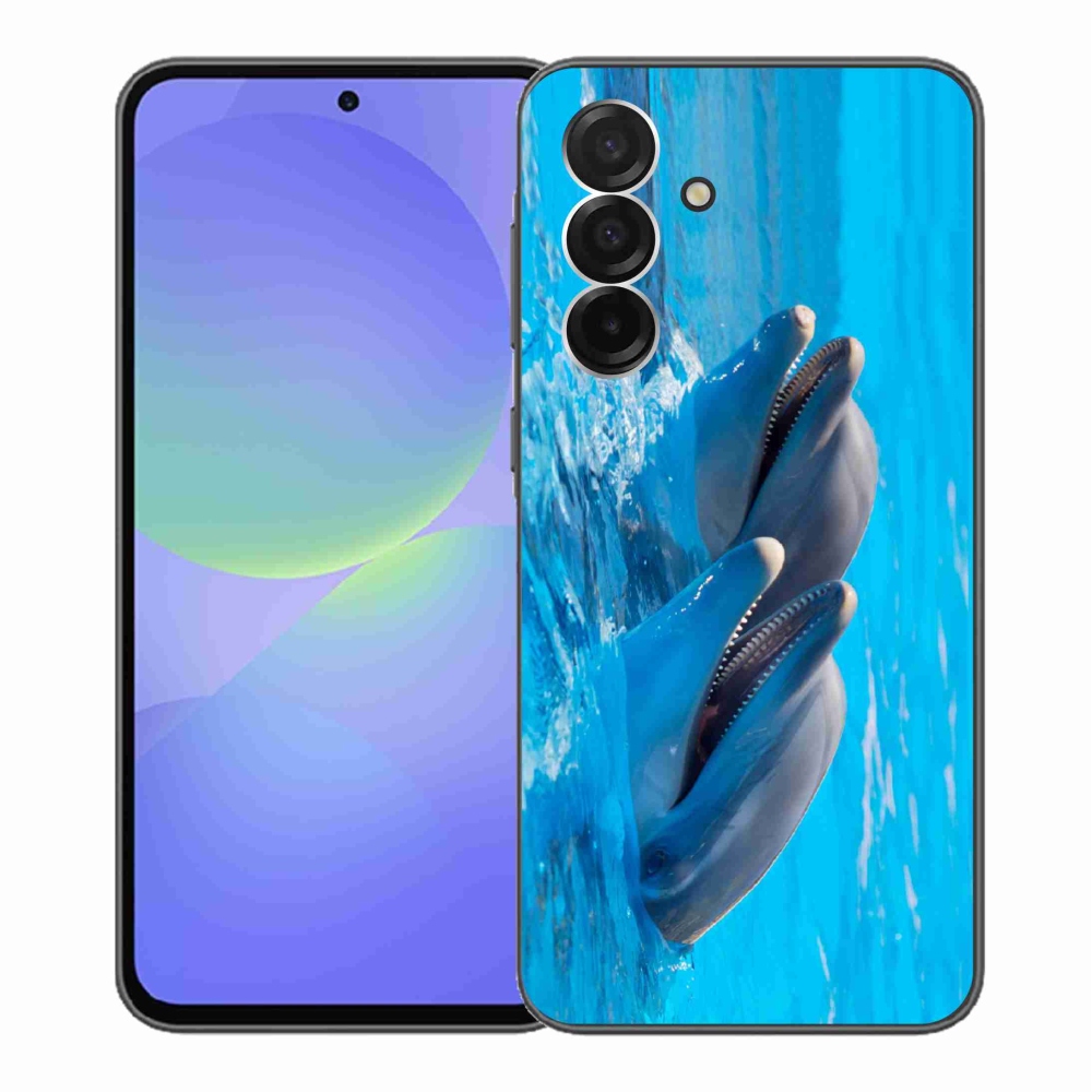 Gelový kryt mmCase na Samsung Galaxy A36 5G - delfíni