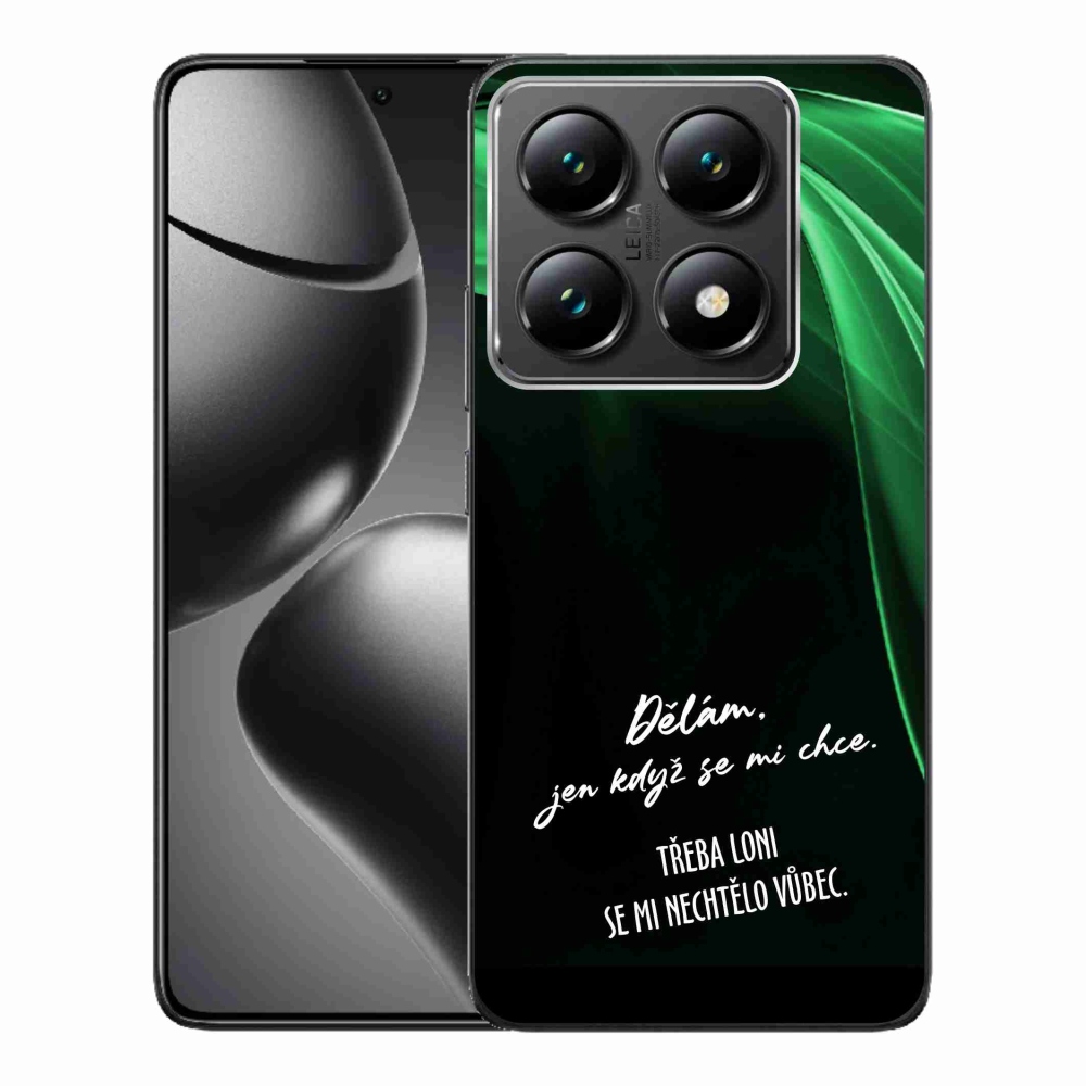 Gelový kryt mmCase na Xiaomi 14T Pro - vtipný text 12 černé pozadí