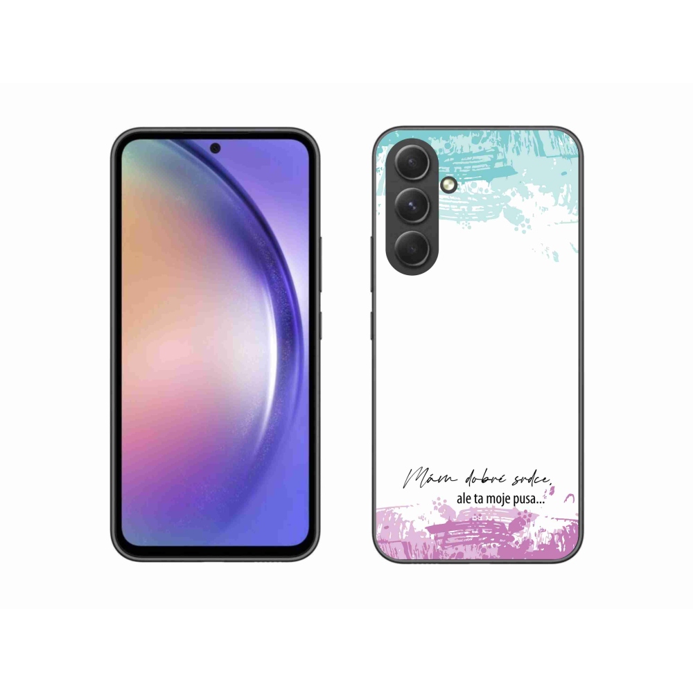 Gelový kryt mmCase na Samsung Galaxy A54 5G - vtipný text 3 bílé pozadí