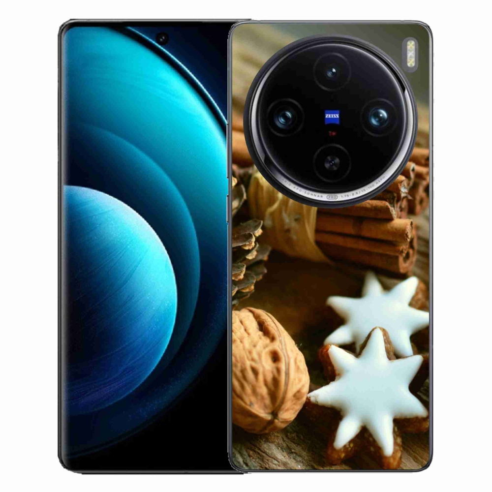 Gelový kryt mmCase na Vivo X100 Pro 5G - skořice a perníčky