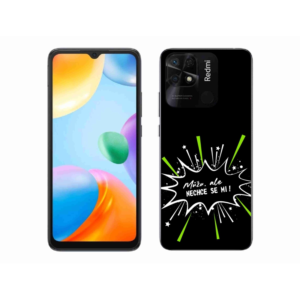Gelový kryt mmCase na Xiaomi Redmi 10C - vtipný text 11 černé pozadí