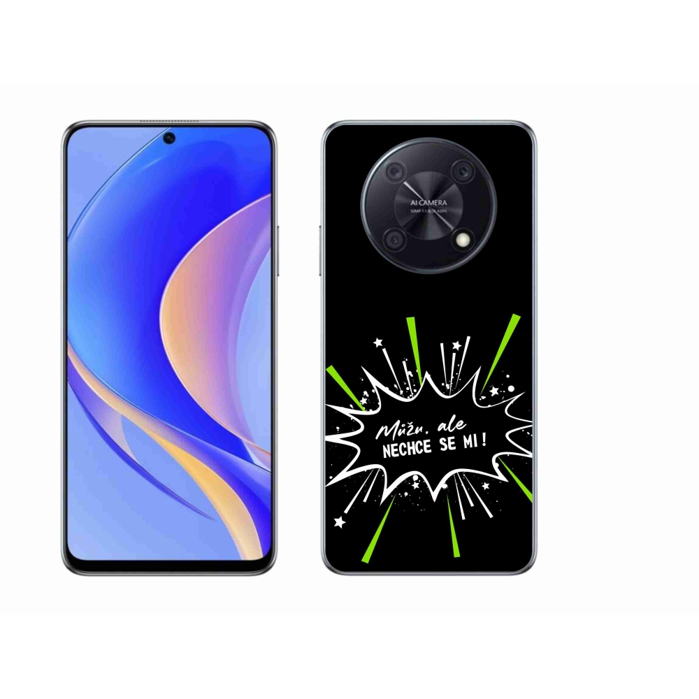 Gelový kryt mmCase na Huawei Nova Y90 - vtipný text 11 černé pozadí