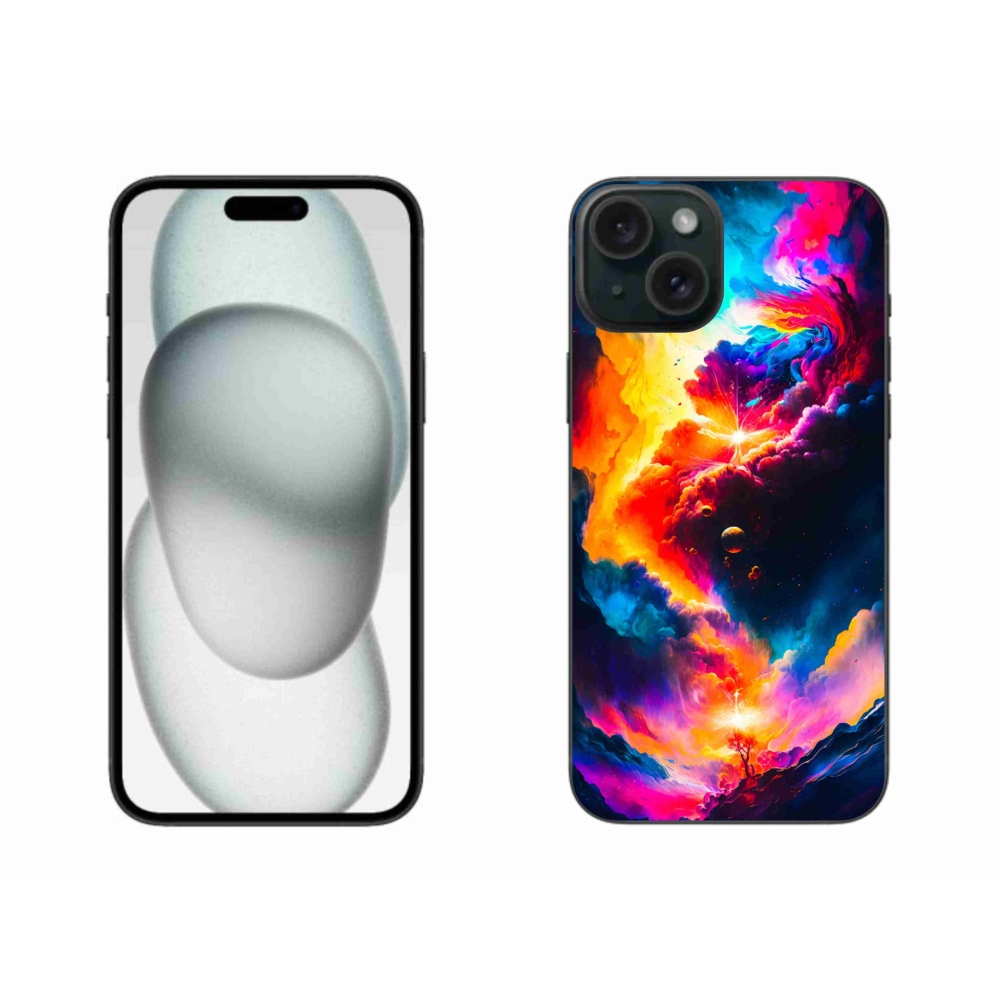 Gelový kryt mmCase na iPhone 15 Plus - abstraktní motiv