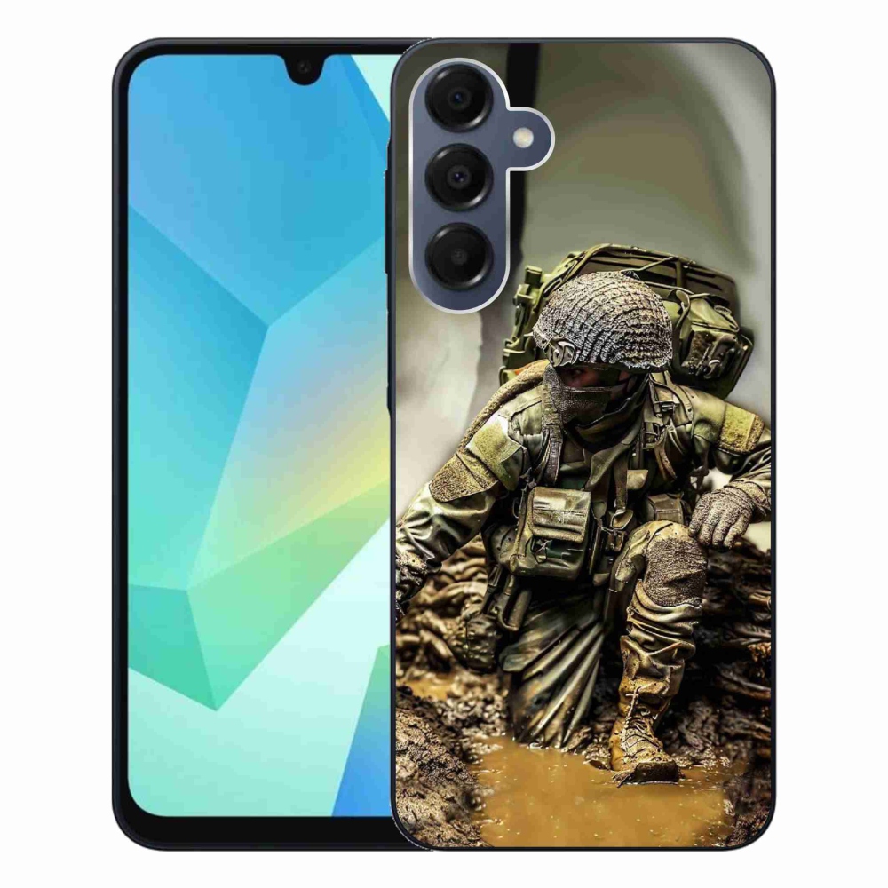 Gelový kryt mmCase na Samsung Galaxy A16 4G/5G - voják