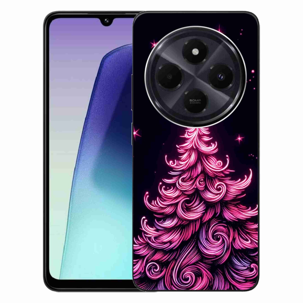 Gelový kryt mmCase na Xiaomi Redmi 14C/Poco C75 - neonový vánoční stromek 2
