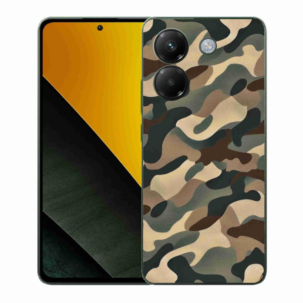 Gelový kryt mmCase na Xiaomi Poco M7 Pro 5G - maskáčový vzor 11