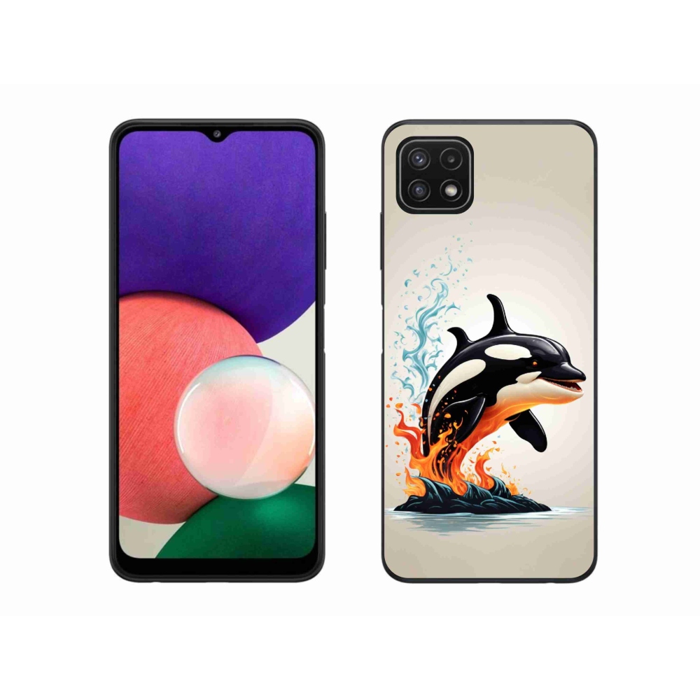 Gelový kryt mmCase na Samsung Galaxy A22 5G - kosatka