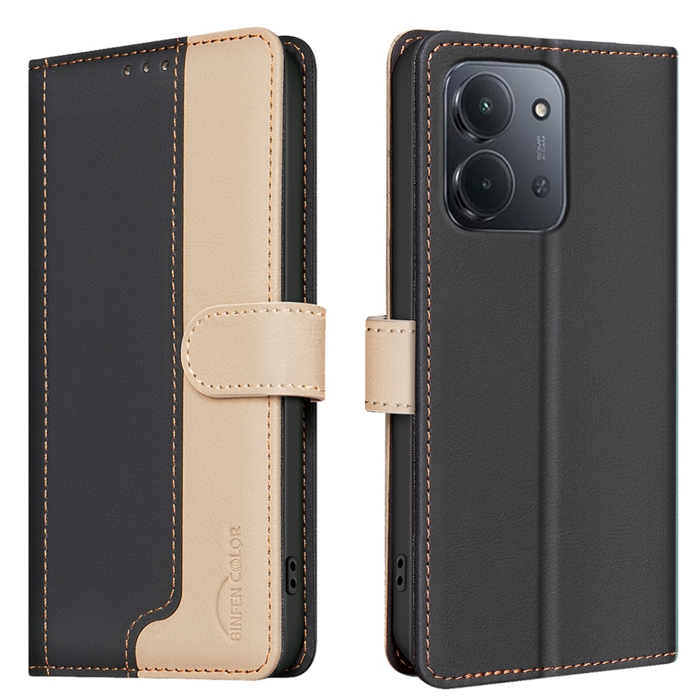 BNF DUO knížkové pouzdro na Xiaomi Redmi 15C 4G/5G (173mm) - černé