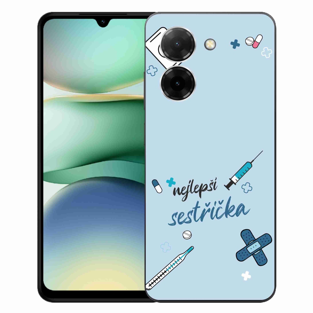 Gelový kryt mmCase na Xiaomi Redmi A5 (171.7x77.8x8.3mm) - nejlepší sestřička modré pozadí