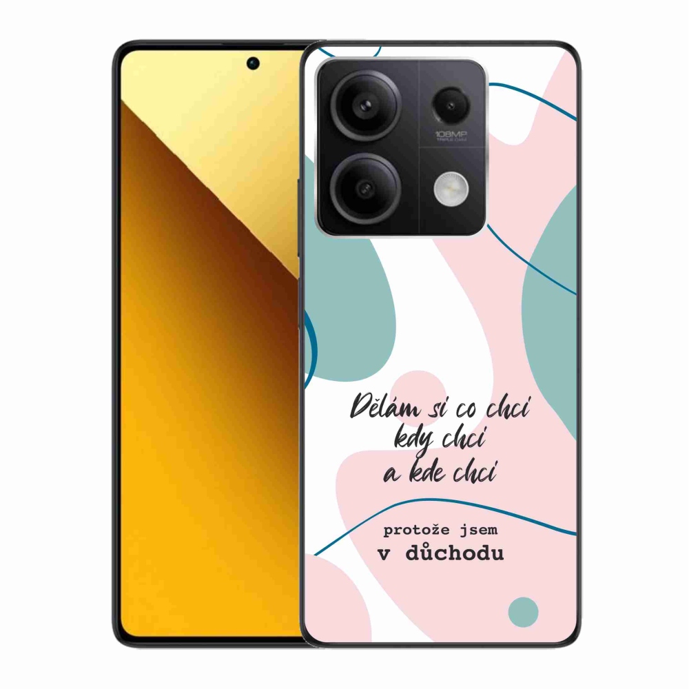 Gelový kryt mmCase na Xiaomi Redmi Note 13 5G - vtipný text 10 bílé pozadí