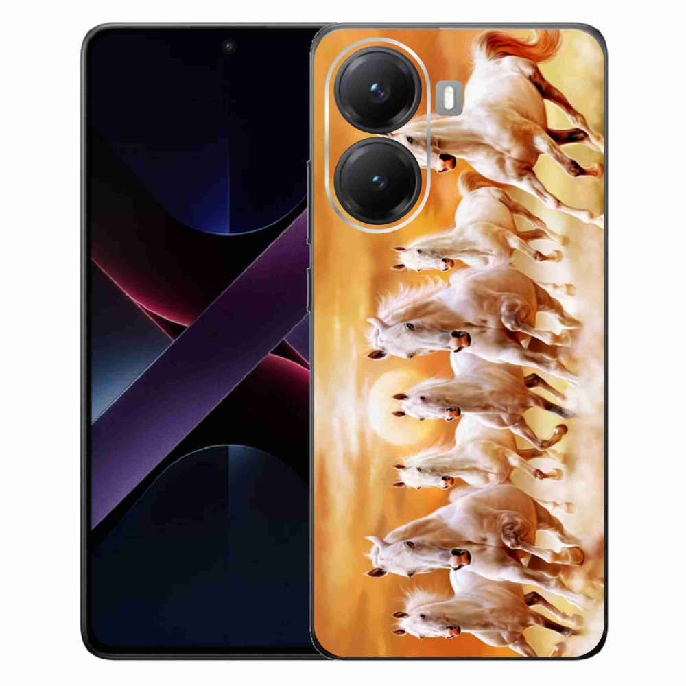 Gelový kryt mmCase na Xiaomi Poco X7 Pro 5G - koně 2