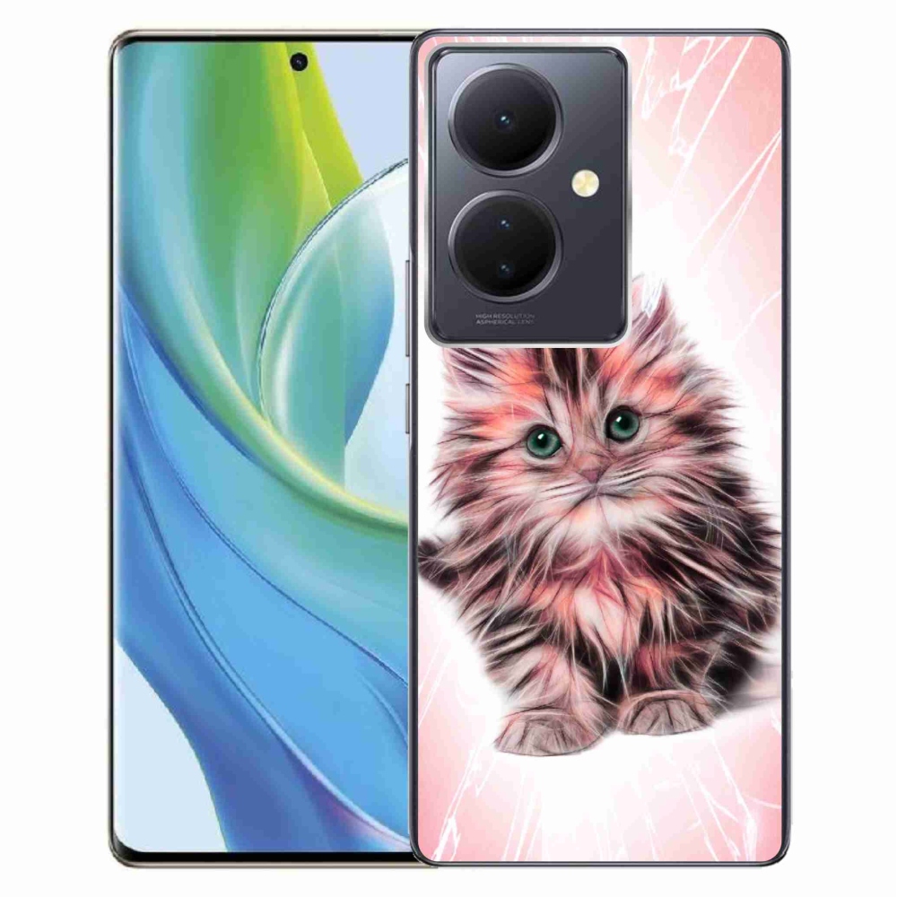 Gelový kryt mmCase na Vivo V29 Lite 5G - roztomilé kotě
