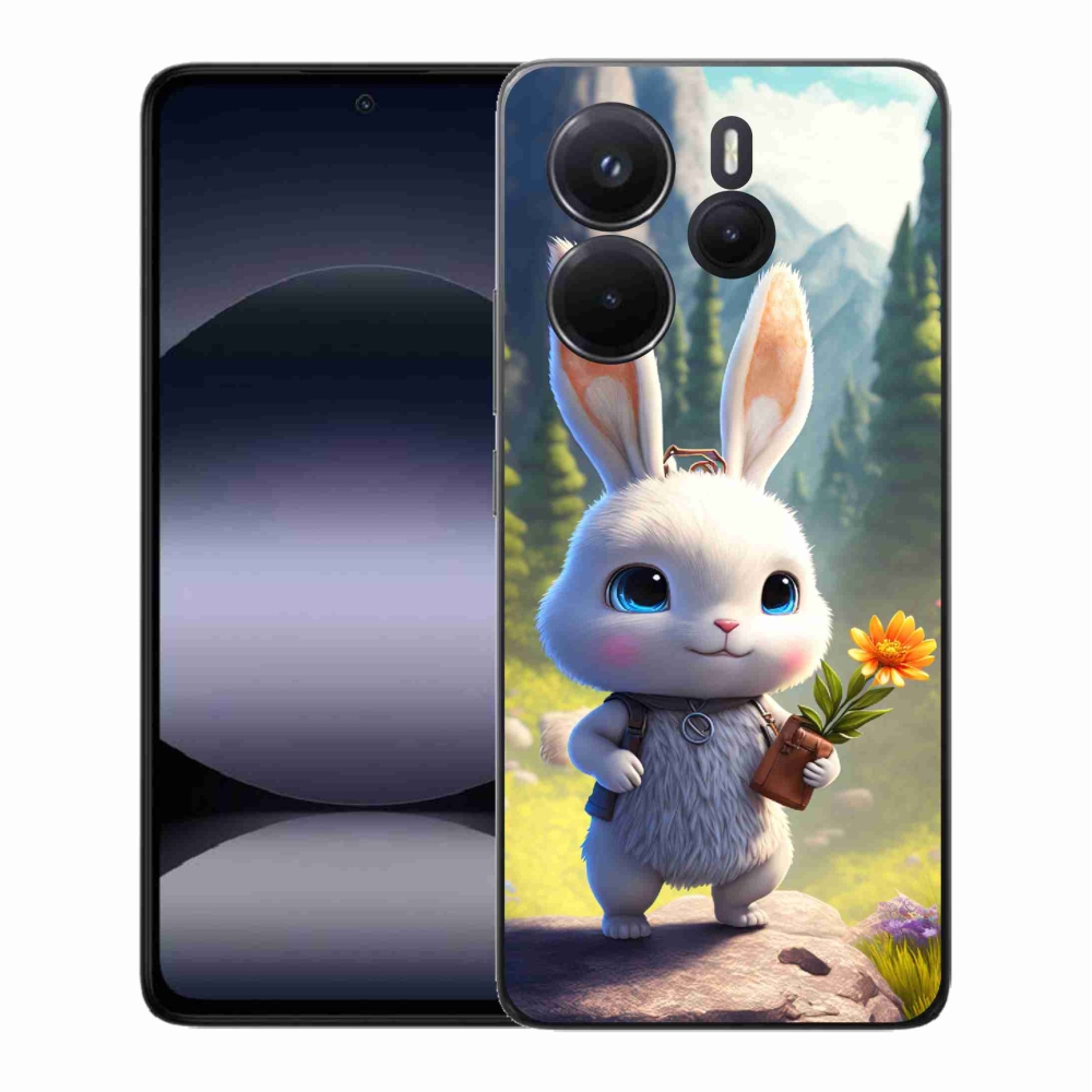 Gelový kryt mmCase na Xiaomi Redmi Note 14 - roztomilý králíček