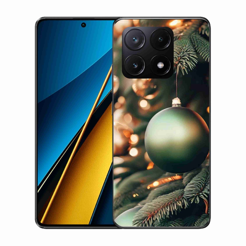 Gelový kryt mmCase na Xiaomi Poco X6 Pro 5G - vánoční ozdoby 1