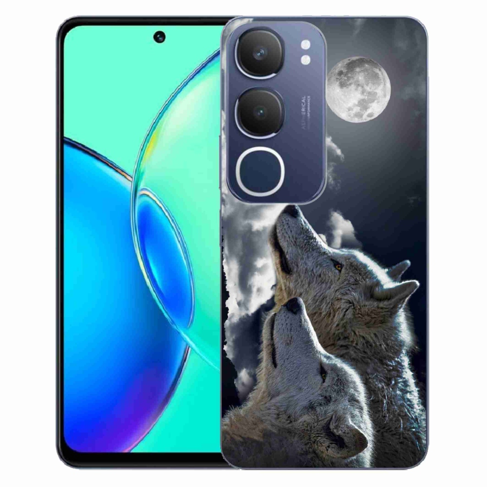 Gelový kryt mmCase na Vivo Y19s - vlci