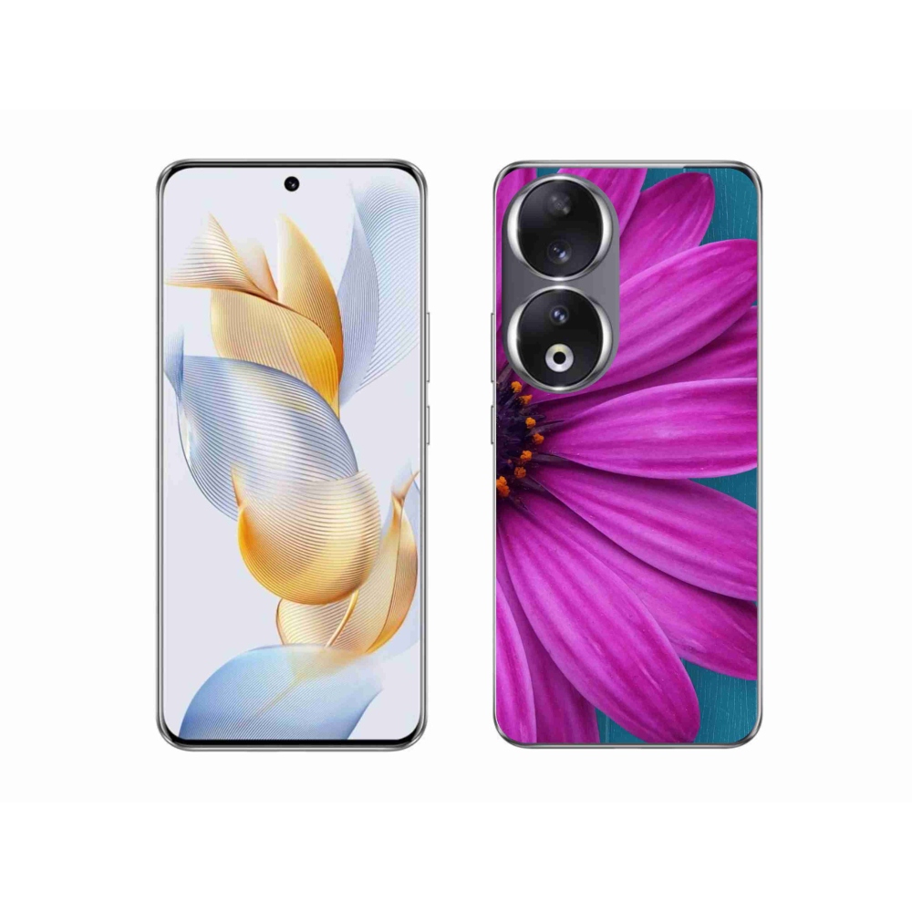 Gelový obal mmCase na Honor 90 - fialová kopretina