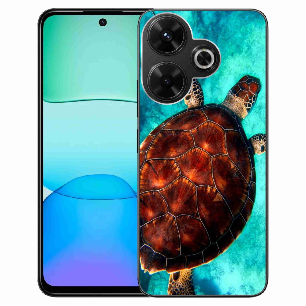 Gelový kryt mmCase na Xiaomi Redmi 13 4G/Poco M6 4G - želva
