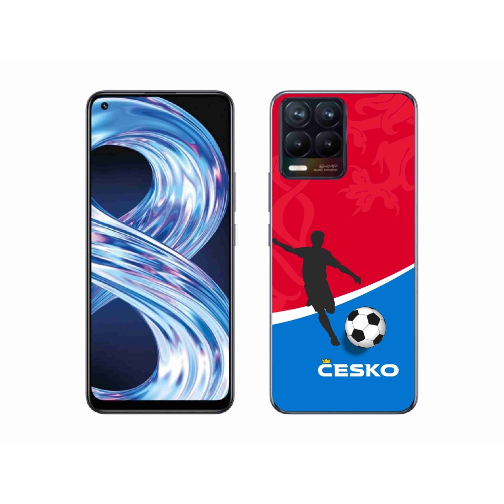Gelový kryt mmCase na Realme 8 4G - fotbal Česko
