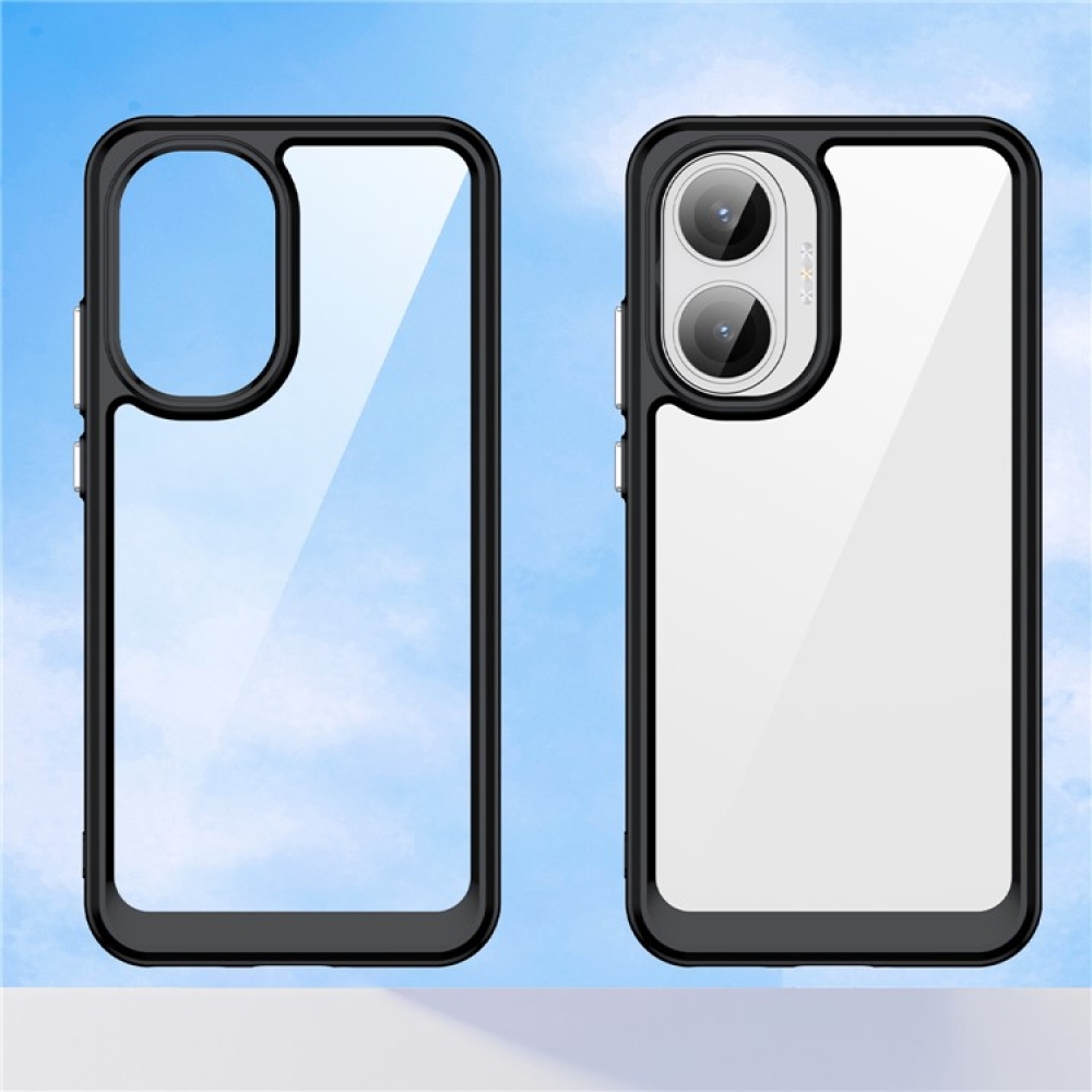 Gelový obal s pevnými zády na Xiaomi Poco F7 5G - černý