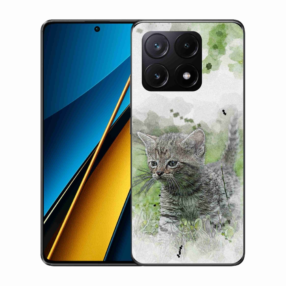 Gelový kryt mmCase na Xiaomi Poco X6 Pro 5G - roztomilé kotě 1