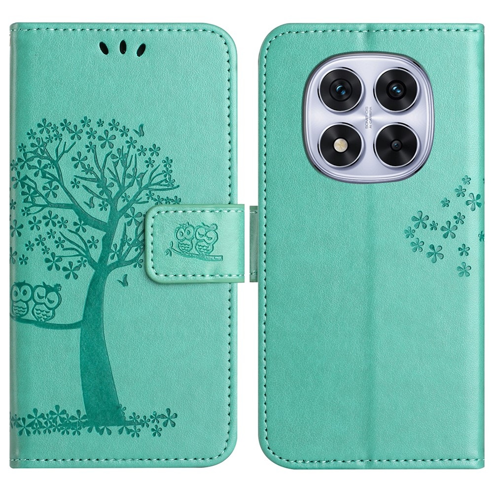 Tree knížkové pouzdro na Xiaomi Redmi Note 14 Pro 5G/Poco X7 5G/Note 14 Pro+ 5G - modrozelené