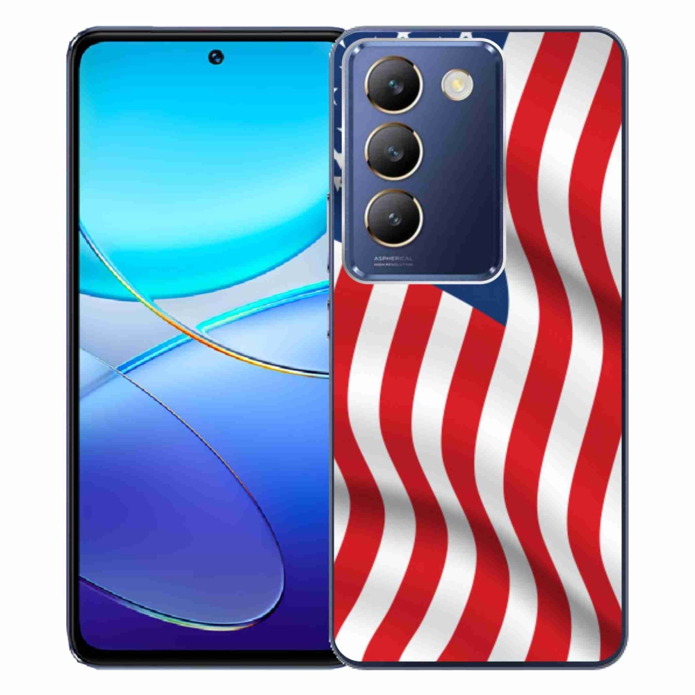 Gelový kryt mmCase na Vivo V40 SE 4G/5G - USA vlajka