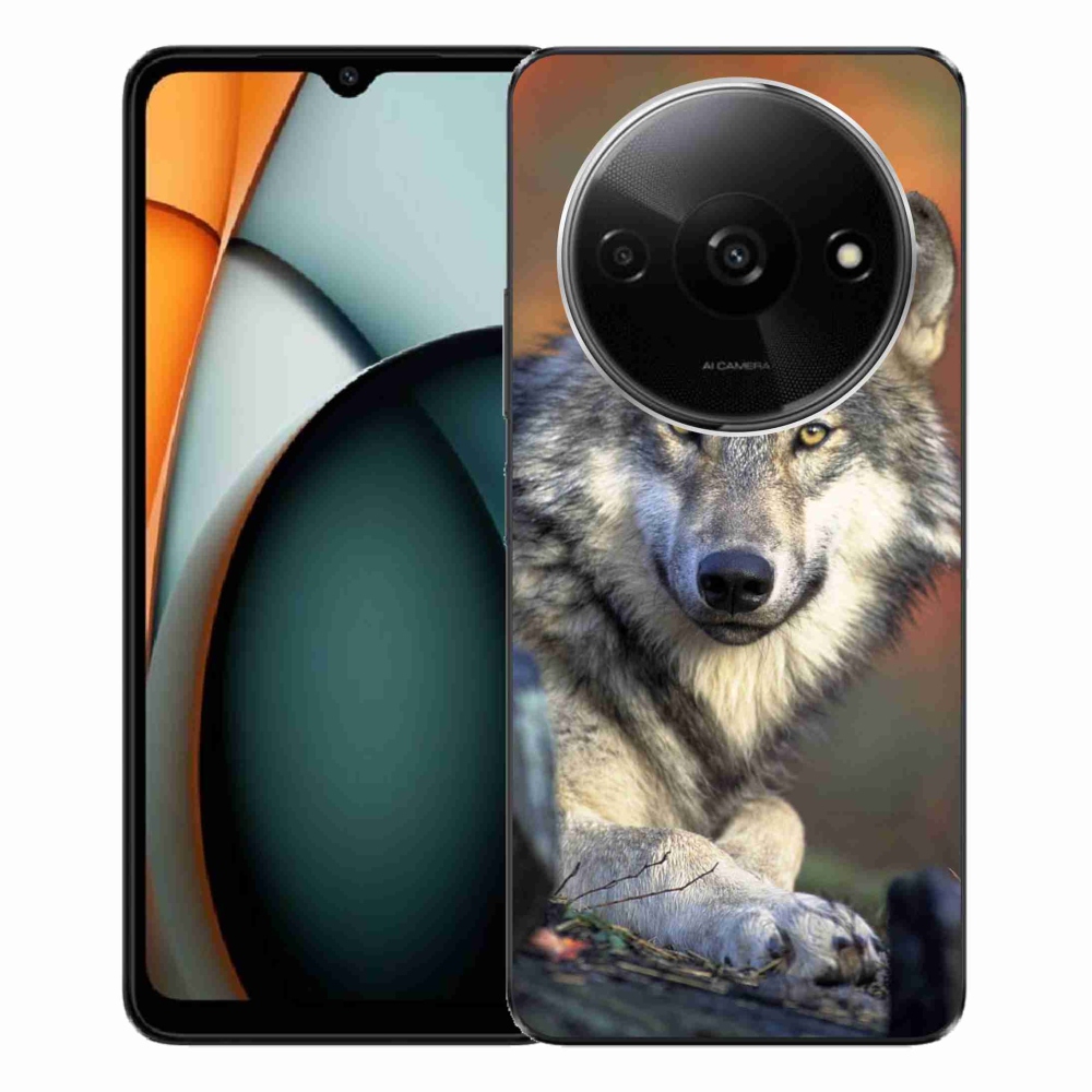 Gelový obal mmCase na Xiaomi Redmi A3 - vlk