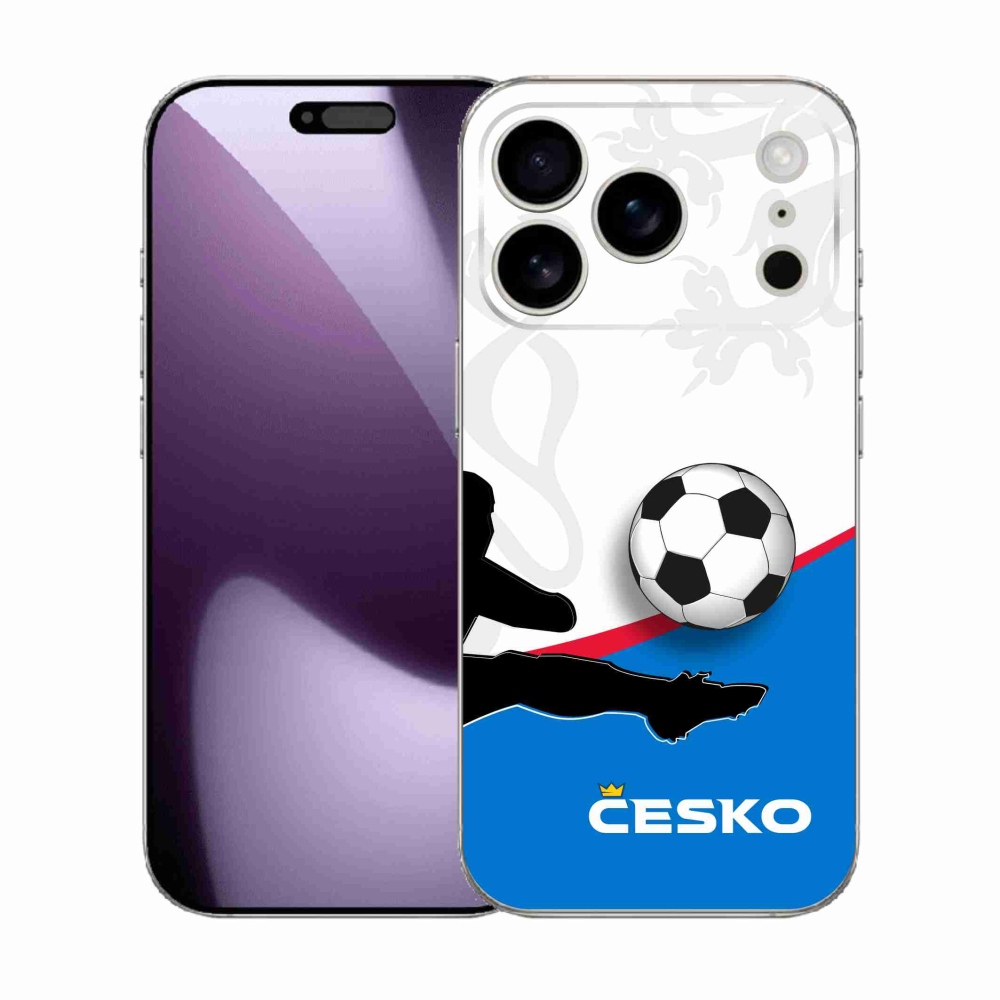Gelový kryt mmCase na iPhone 17 Pro - fotbal Česko 3