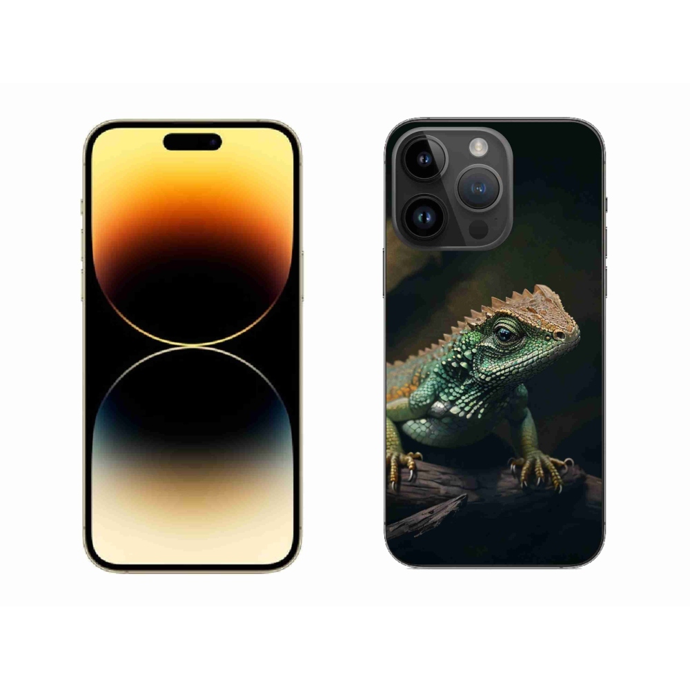 Gelový kryt mmCase na iPhone 14 Pro Max - ještěr