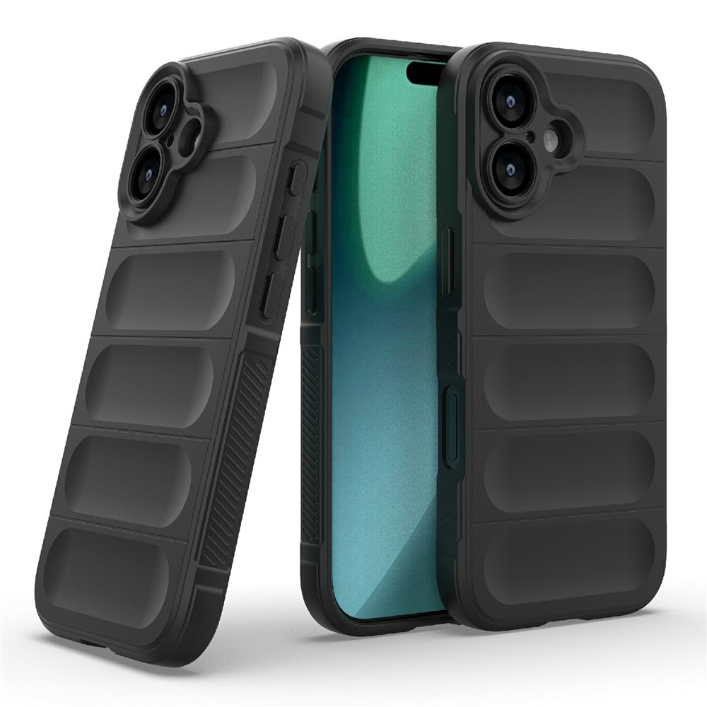 Rugg odolný gelový obal na iPhone 17 - černý