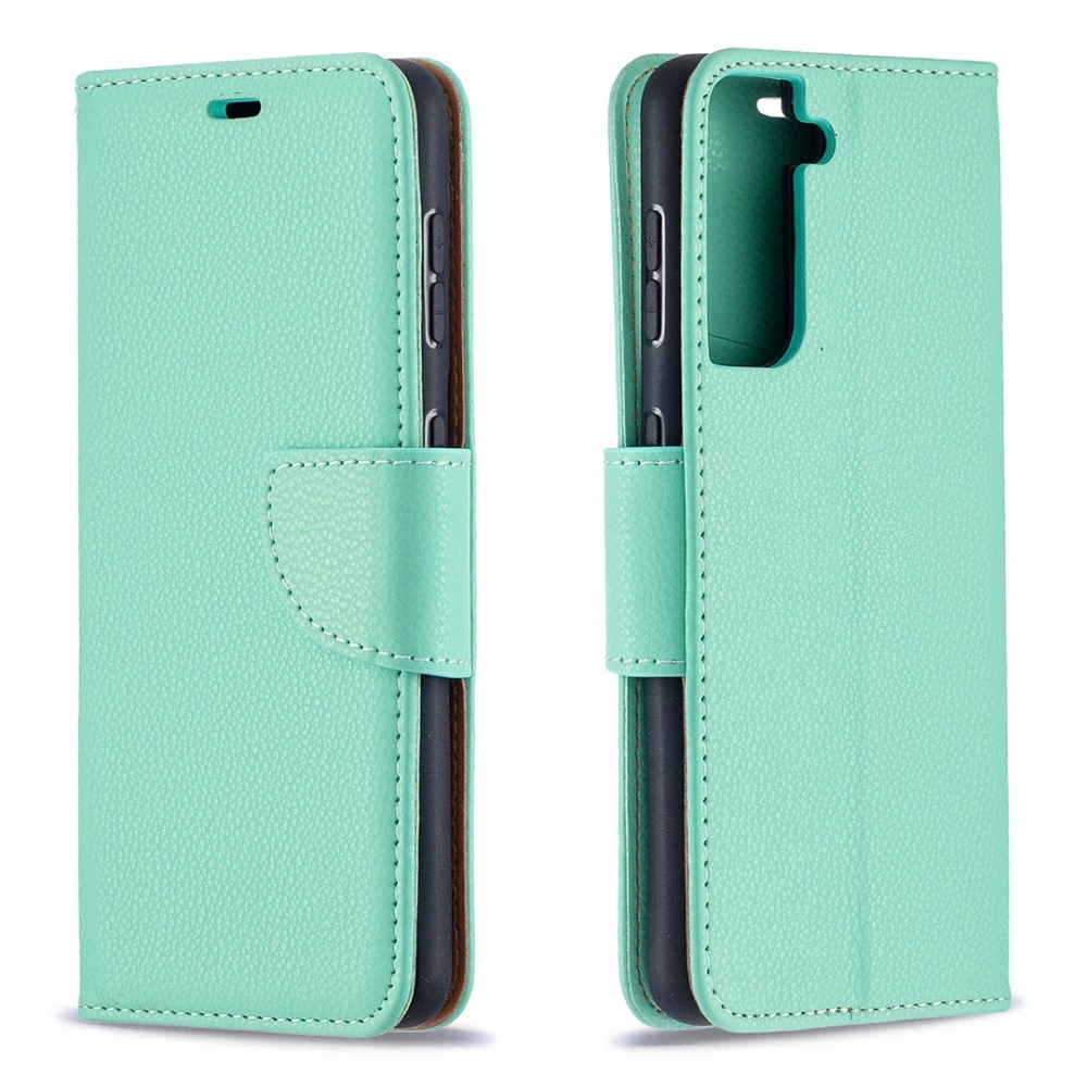 Wallet knížkové pouzdro na Samsung Galaxy S21 - modrozelené