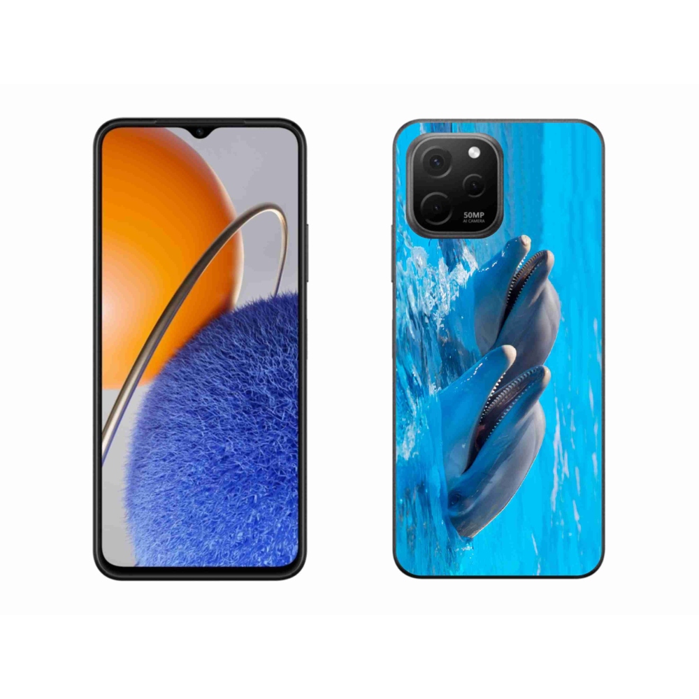 Gelový kryt mmCase na Huawei Nova Y61 - delfíni