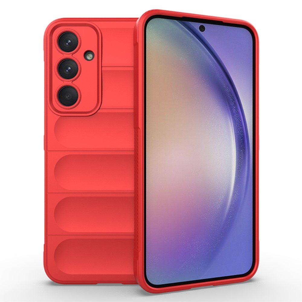 Rugg odolný gelový obal na Samsung Galaxy A35 5G - červený