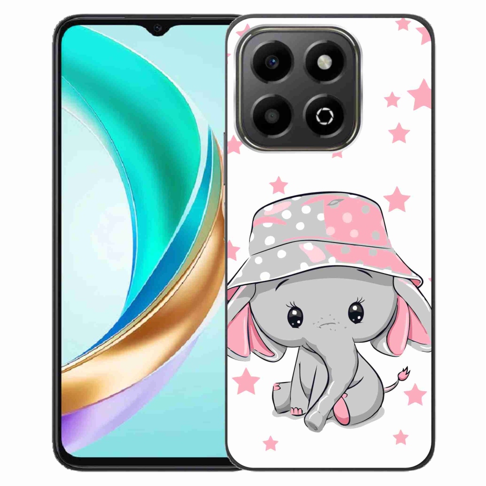 Gelový kryt mmCase na Honor X6b - růžový slon