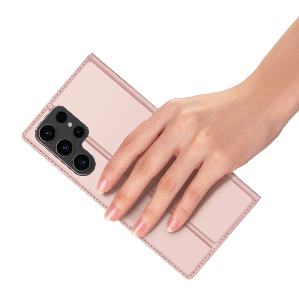 DUX knížkové pouzdro na Samsung Galaxy S24 Ultra - růžovozlatý