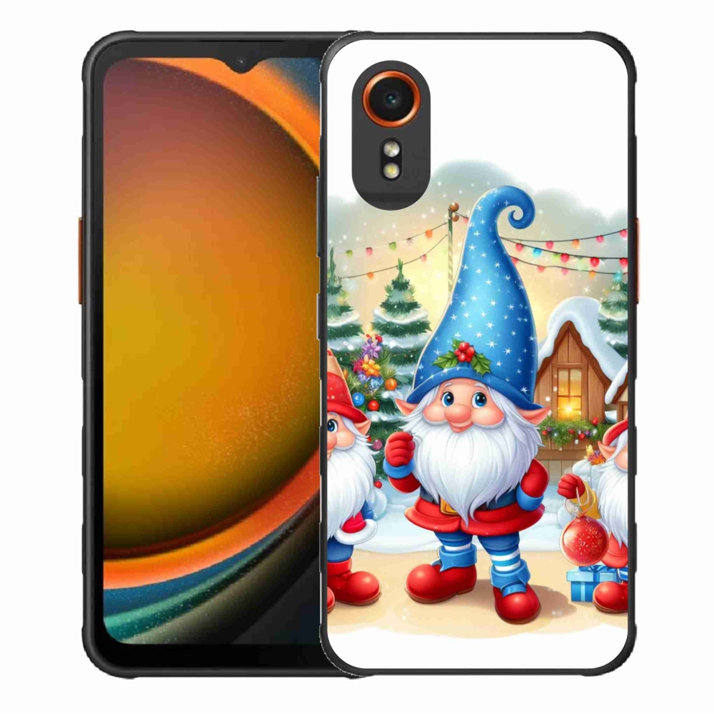 Gelový kryt mmCase na Samsung Galaxy Xcover 7 - vánoční skřítci