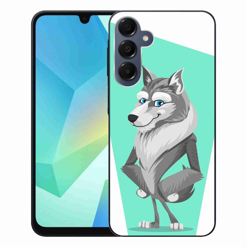Gelový kryt mmCase na Samsung Galaxy A16 4G/5G - kreslený vlk