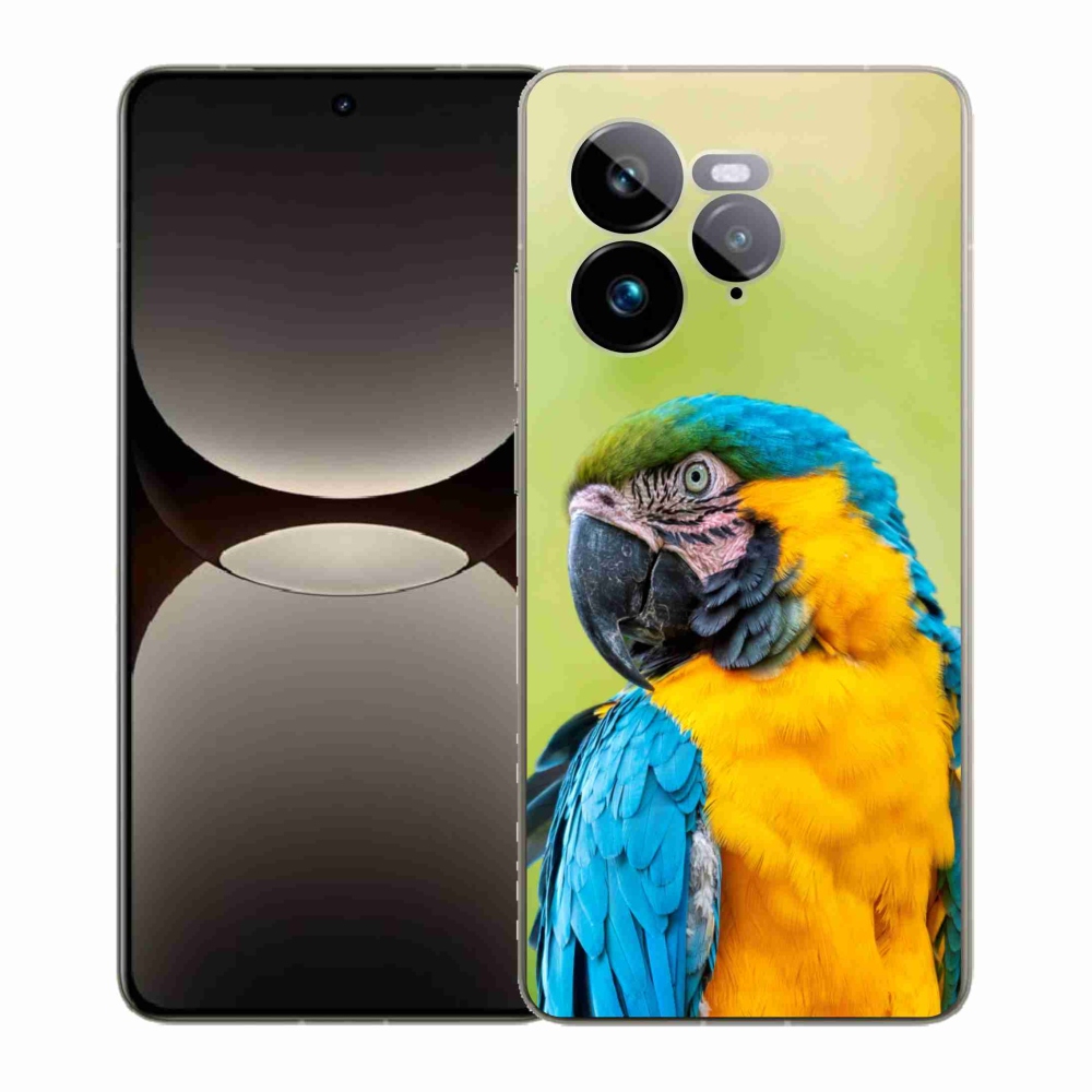 Gelový kryt mmCase na Realme GT 7 Pro 5G - papoušek ara 2