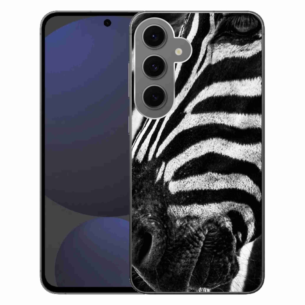 Gelový kryt mmCase na Samsung Galaxy S24 FE - zebra